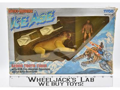 Sabre Tooth Tiger Kub Boxed Dino Riders Ice Age Vintage Action Figure 1990 Tyco