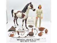 Geronimo Storm Cloud Horse Best of the West Johnny West Marx 12" 1/6 Vintage