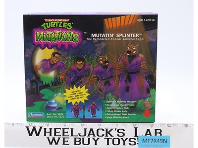 Mutatin' Splinter TMNT Mutations 1992 Playmates Action Figure NEW MISB SEALED
