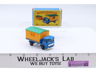 Truck with Site Office No. 60 Original Box Lesney Matchbox 1960s Made In England