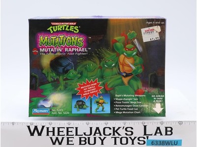 Mutatin' Raphael TMNT Mutations 1992 Playmates Action Figure NEW MISB SEALED