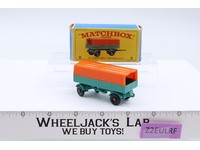 Mercedes Trailer w/ Cover No. 2 Original Box Lesney Matchbox 1960's Vtg England
