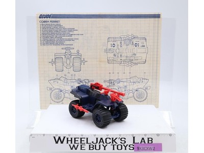 Ferret ATV 100% Complete GI Joe 1985 Hasbro Vintage Vehicle Action Figure