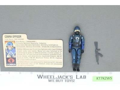 Cobra Officer V1.5 Swivel Arms 100% Complete G.I. Joe 1983 Hasbro Vintage Figure