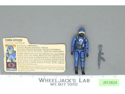 Cobra Officer V1.5 Swivel Arms 100% Complete G.I. Joe 1983 Hasbro Vintage Figure