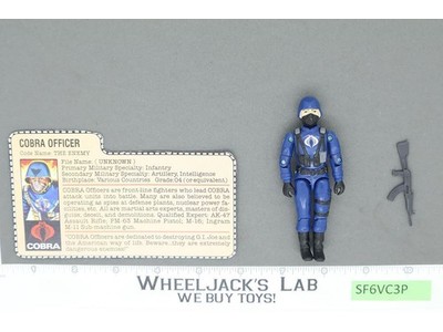 Cobra Officer V1.5 Swivel Arms 100% Complete G.I. Joe 1983 Hasbro Vintage Figure