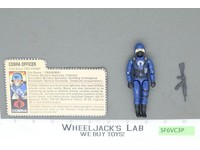 Cobra Officer V1.5 Swivel Arms 100% Complete G.I. Joe 1983 Hasbro Vintage Figure