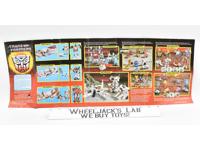 UK 1986 Catalog Insert Phamlet Action Figure Checklist G1 Transformers Hasbro
