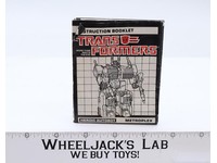Metroplex Instruction Manual Booklet 1985 Hasbro G1 Transformers