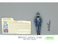 Cobra Officer V1.5 Swivel Arms 100% Complete G.I. Joe 1983 Hasbro Vintage Figure