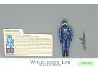 Cobra Officer V1.5 Swivel Arms 100% Complete G.I. Joe 1983 Hasbro Vintage Figure