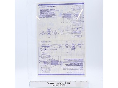 Flying Submarine (S.H.A.R.C.) 1984 ORIGINAL Instructions Blueprints G.I. Joe