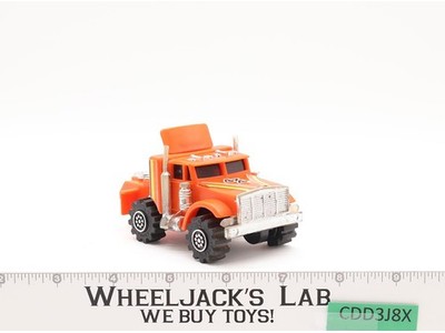 Orange Semi Truck 4x4 Gen 1 LJN Rough Riders Stomper 1981 Vtg Light WORKS