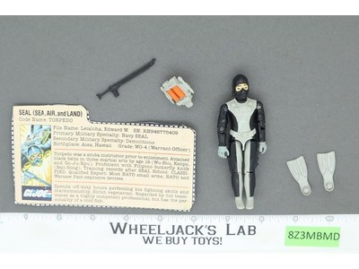 Torpedo V1 100% Complete G.I. Joe 1983 Hasbro Vintage Action Figure