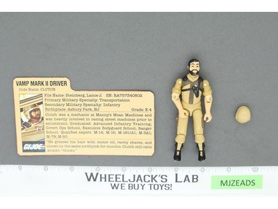 Clutch V2 100% Complete 1984 G.I. Joe Hasbro Vintage Action Figure