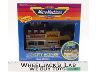 Gas Station Micro Machines City Scenes 1990 Galoob Vintage NEW MISB