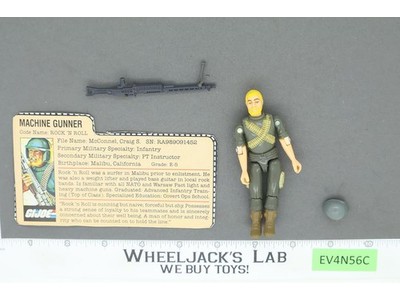 Rock' N Roll V1 Straight Arms 100% Complete G.I. Joe 1982 Hasbro Vintage Figure