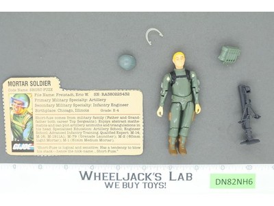 Short-Fuze V1 Straight Arms 100% Complete G.I. Joe 1982 Hasbro Vintage Figure