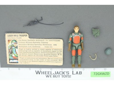 Flash V1 Straight Arm 100% Complete G.I. Joe 1982 Hasbro Vintage Action Figure