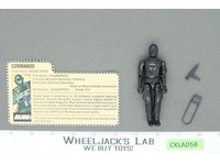Snake Eyes V1 Straight Arms 100% Complete G.I. Joe 1982 Hasbro Vintage Figure