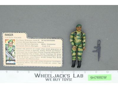 Stalker V1.5 Swivel Arm 100% Complete G.I. Joe 1983 Hasbro Vintage Action Figure