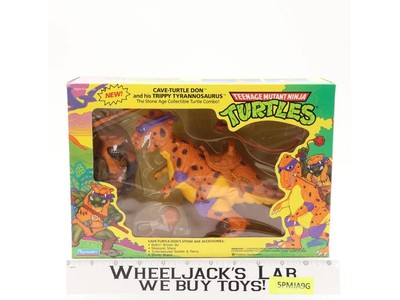 Cave Turtle Don & Trippy Tyrannosaurus TMNT 1992 Playmates Figure NEW SEALED