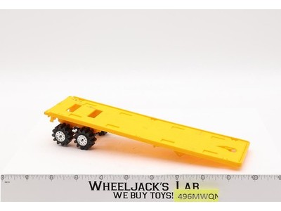 Flatbed Trailer Schaper STOMPER Semis Road King 1980's Yellow Vintage