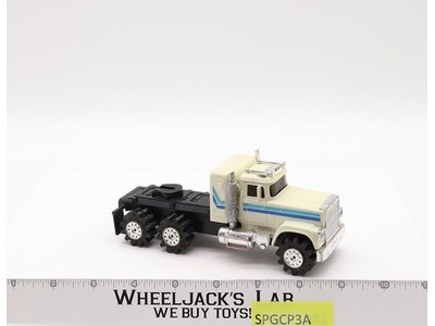Mack Road King White w/ Blue Stripes Schaper STOMPER SEMIS 1980's Vtg WORKS!