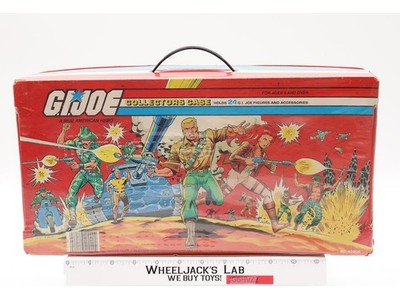 GI Joe Collectors Case 24 Action Figures W/ 2 TRAYS 1984 Tara Toy Corp Hasbro