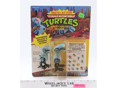 Wacky Walkin' Mouser Wacky Action TMNT 1989 Playmates Figure NEW MOSC SEALED