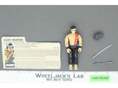 Quick Kick V1 100% Complete G.I. Joe 1985 Hasbro Vintage Action Figure