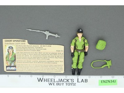 Lady Jaye V1 100% Complete G.I. Joe 1985 Hasbro Vintage Action Figure