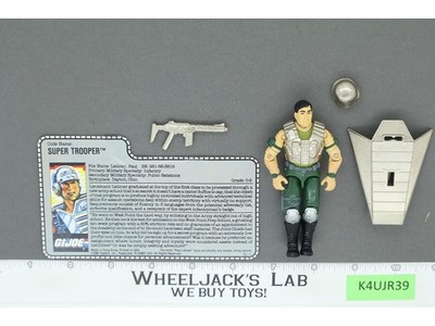 Super Trooper V1 RED CARD BACK Complete G.I. Joe 1988 Hasbro Vintage Figure