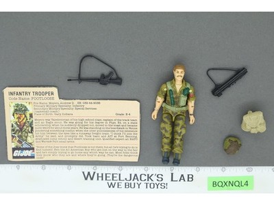 Footloose V1 100% Complete G.I. Joe 1985 Hasbro Vintage Action Figure