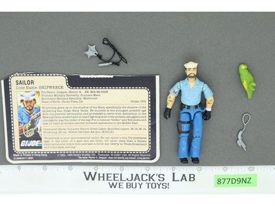 Shipwreck V1 100% Complete G.I. Joe 1985 Hasbro Vintage Action Figure