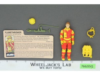 Blowtorch V1 100% Complete G.I. Joe 1984 Hasbro Vintage Action Figure