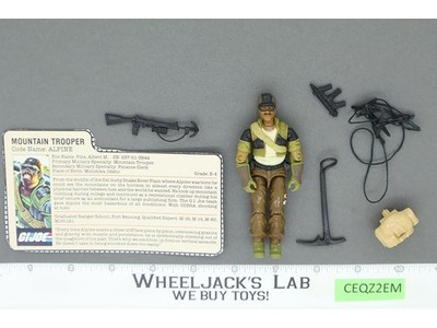 Alpine V1 100% Complete G.I. Joe 1985 Hasbro Vintage Action Figure
