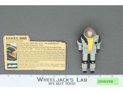 Deep Six V1 100% Complete G.I. Joe 1984 Hasbro Vintage Action Figure