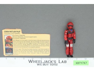 Wild Weasel V1 100% Complete G.I. Joe 1984 Hasbro Vintage Action Figure