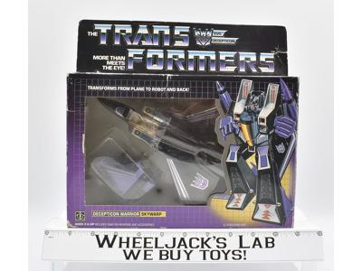 Skywarp NEAR MINT FIGURE MIB 100% Complete 1984 Vintage Hasbro G1 Transformers