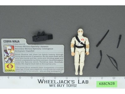 Storm Shadow V1 100% Complete G.I. Joe 1984 Hasbro Vintage Action Figure