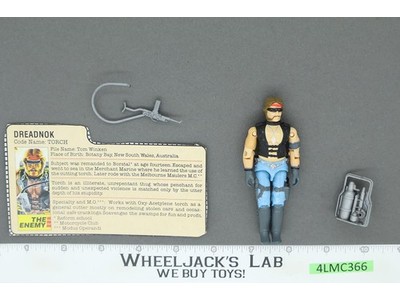 Torch V1 100% Complete G.I. Joe 1985 Hasbro Vintage Action Figure