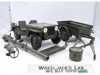 Official Jeep Combat Set Hasbro 12" G.I. Joe Action Soldier Vehicle 1966 Vintage