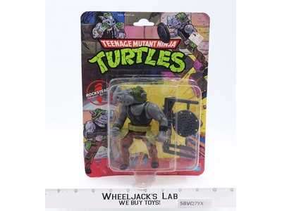 Rocksteady TMNT Playmates 1990 Vintage Action Figure NEW MOSC SEALED