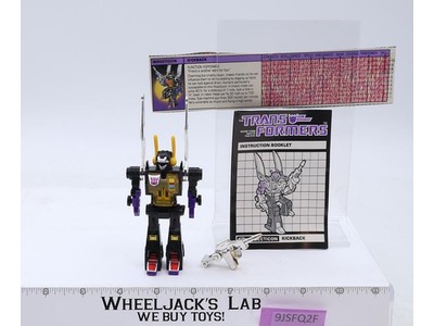 Kickback 100% Complete Vintage 1985 G1 Transformers Hasbro Figure NEAR MINT