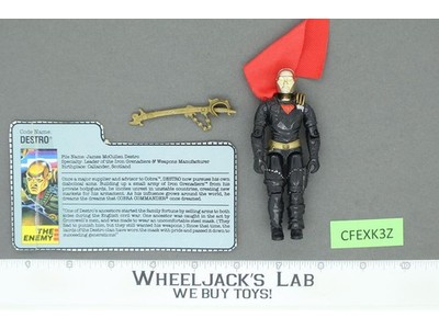 Destro V2 100% Complete G.I. Joe 1988 Hasbro Vintage Action Figure