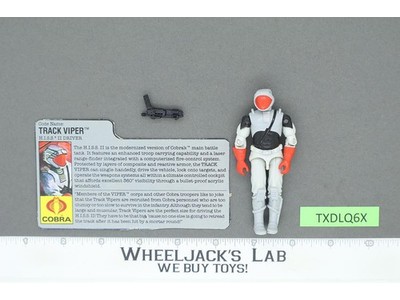Track Viper V1 100% Complete 1989 G.I. Joe Hasbro Vintage Action Figure