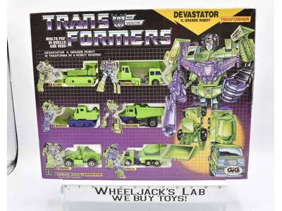 Devastator NR MINT FIGS UNUSED STICKERS SEALED BAGS GIG Giftset G1 Transformers