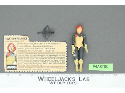 Scarlett V1 Straight Arm 100% Complete 1982 G.I. Joe Hasbro Vintage Figure