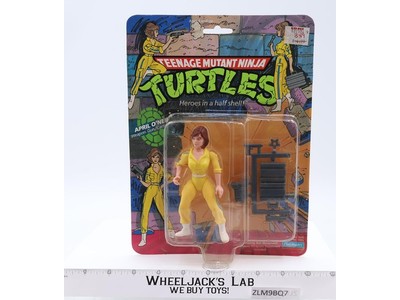 April O'Neil 10-Back Blue Stripe TMNT 1988 Playmates Figure NEW SEALED